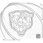 Dibujo para colorear Chicago Bears Coloring Page Para Colorear Y Pintar