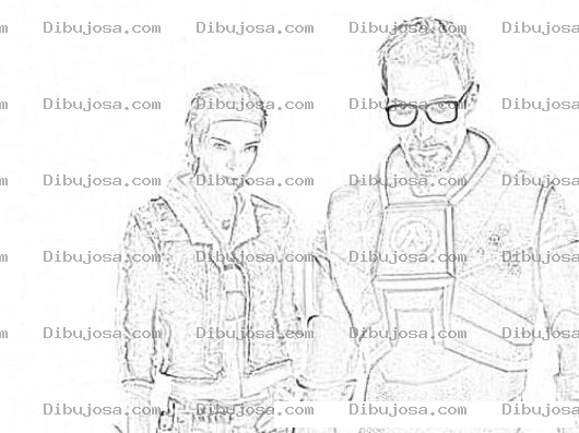 Dibujo para colorear Half Life Counterstrike Game Coloring Page Para Pintar Y Colorear