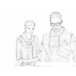Dibujo para colorear Half Life Counterstrike Game Coloring Page Para Pintar Y Colorear