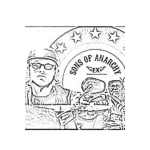 Dibujo para colorear Sons Of Anarchy Coloring Page Hijos De La Anarquia Para Colorear