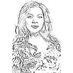 Dibujo para colorear Queen Latifah Coloring Page Para Pintar Y Colorear