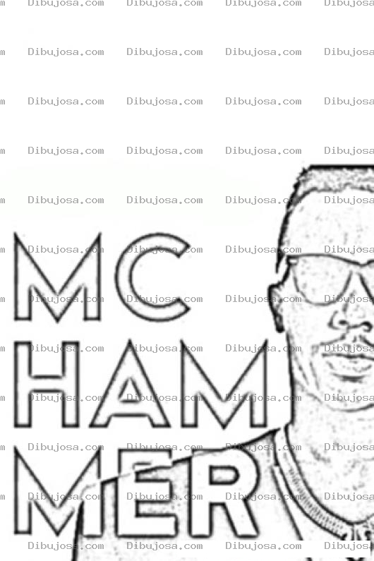 Dibujo para colorear Mc Hammer Coloring Page Para Pintar Y Colorear