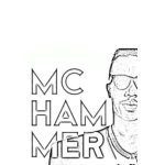 Dibujo para colorear Mc Hammer Coloring Page Para Pintar Y Colorear
