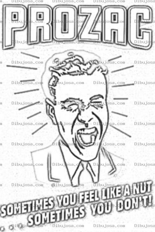Dibujo para colorear Prozac Coloring Page Para Pintar Y Colorear