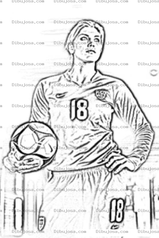Dibujo para colorear Hope Solo Coloring Page Para Pintar Y Colorear