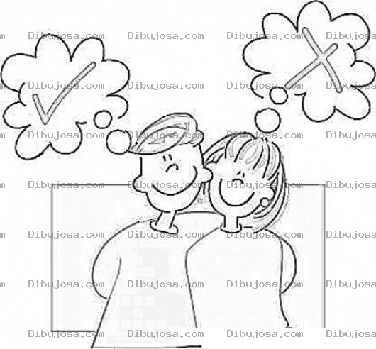 Dibujo para colorear Colorear Desacuerdo Matrimonial