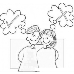 Dibujo para colorear Colorear Desacuerdo Matrimonial