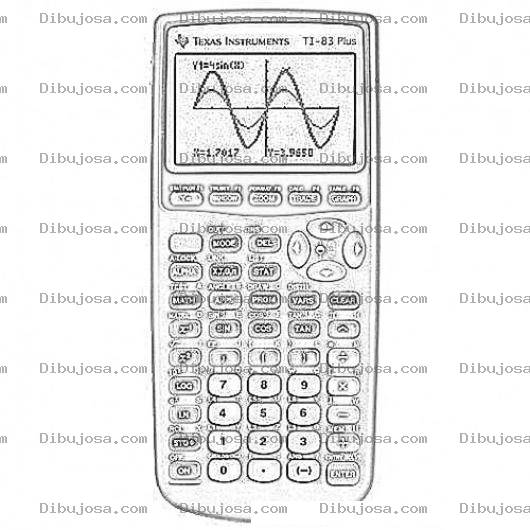 Dibujo para colorear Graphing Calculator Coloring Page Para Colorear E Imprimir