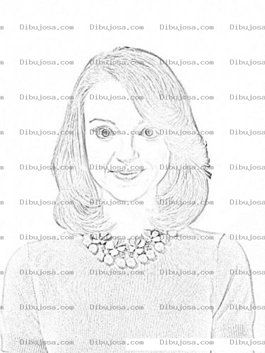 Dibujo para colorear Jayma Mays Coloring Page Para Pintar Y Colorear