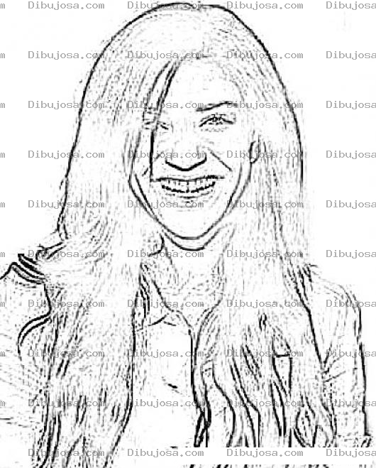 Dibujo para colorear Jessica Szohr Coloring Page Para Pintar Y Colorear Online