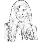 Dibujo para colorear Jessica Szohr Coloring Page Para Pintar Y Colorear Online