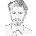 Dibujo para colorear Chad Michael Murray Coloring Page Para Pintar Y Colorear