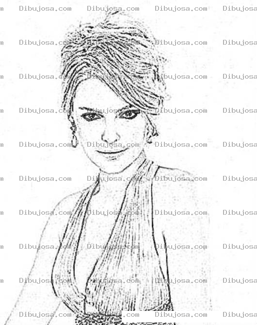 Dibujo para colorear Katherine Heigl Coloring Page Para Pintar Y Colorear A Katerin Heigel