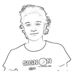 Dibujo para colorear Keisha Castle Hughes Coloring Page Para Pintar Y Colorear