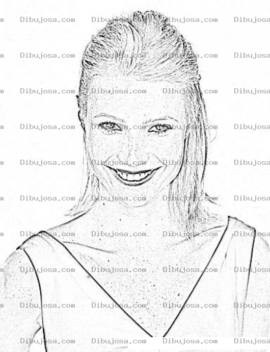 Dibujo para colorear Gwyneth Paltrow Coloring Page Para Pintar Y Colorear