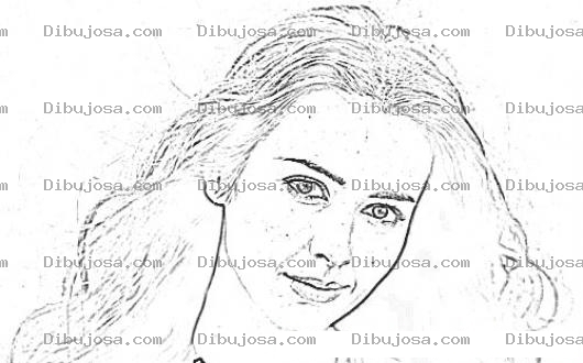 Dibujo para colorear Amy Acker Coloring Page Para Pintar Y Colorear