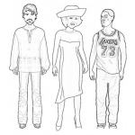 Dibujo para colorear Dress Up Games Online Coloring Page Para Imprimir Y Colorear