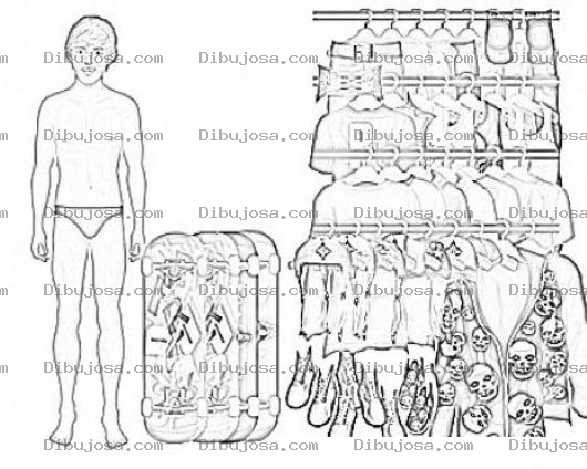 Dibujo para colorear Boy Dress Up Game Online Coloring Page Para Pintar Y Colorear