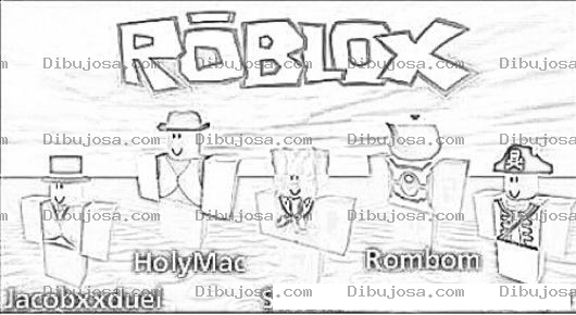 Dibujo para colorear Roblox Game Online Coloring Page Para Pintar Y Colorear