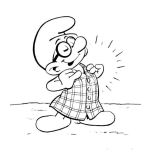 Dibujo para colorear Pitufo colorear