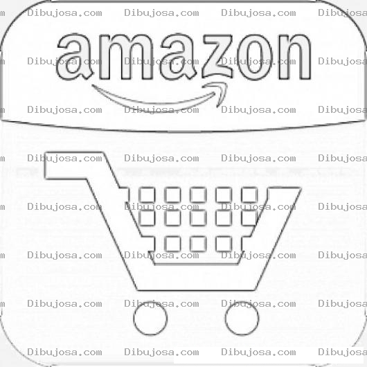 Dibujo para colorear Amazon Cart Coloring Page Para Colorear E Imprimir