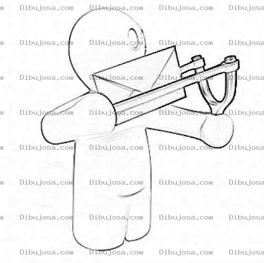 Dibujo para colorear Email Sender Coloring Page Enviador De Emails Para Colorear