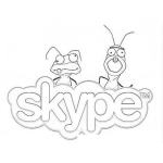 Dibujo para colorear Skype Ants Coloring Page Con Dibujo De Hormigas Para Colorear