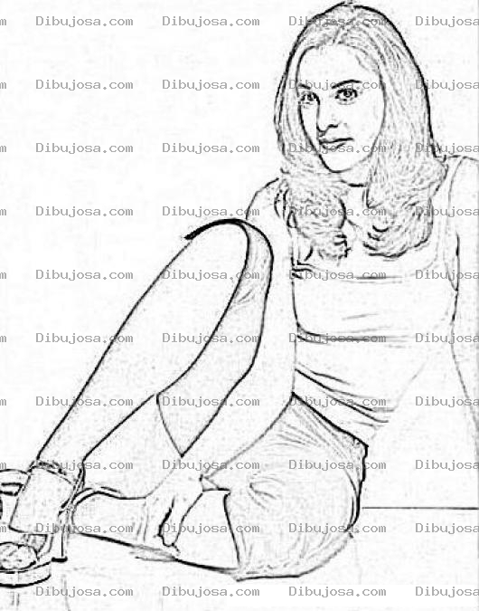 Dibujo para colorear Lindsay Sloane Coloring Page Para Colorear E Imprimir