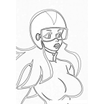 Dibujo para colorear Dibujo De Sayaka De Mazinger Para Colorear Y Pintar