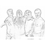 Dibujo para colorear Red Hot Chili Peppers Coloring Page Para Colorear Y Pintar