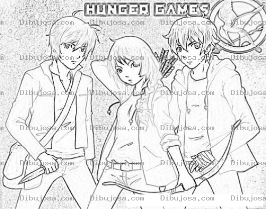 Dibujo para colorear The Hunger Games Coloring Page Para Colorear E Imprimir