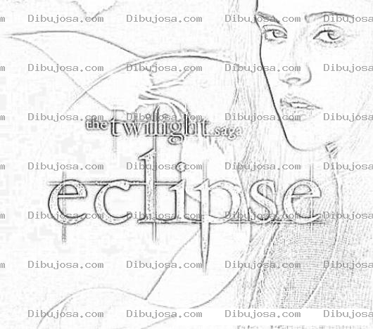 Dibujo para colorear Twilight Eclipse Coloring Page Para Colorear Y Pintar