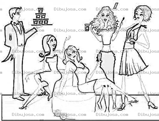 Dibujo para colorear Las Chicas De Sexo Y La Ciudad Para Colorear