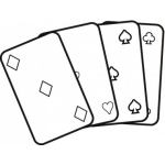 Dibujo para colorear Colorear Naipes Y Cartas
