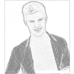Dibujo para colorear Taylor Lautner Coloring Page Para Pintar Y Colorear