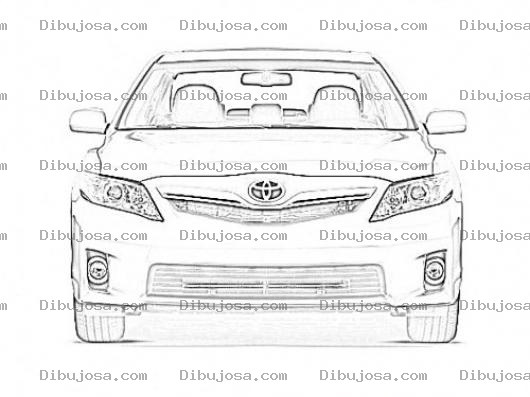 Dibujo para colorear Toyota Camry Coloring Page Para Pintar Y Colorear