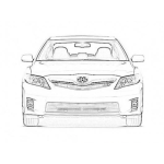 Dibujo para colorear Toyota Camry Coloring Page Para Pintar Y Colorear