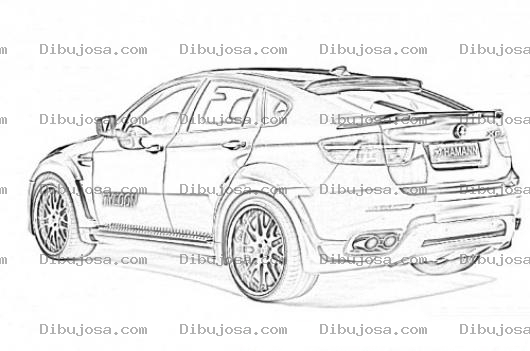 Dibujo para colorear Bmw X6 Coloring Page Para Imprimir Y Colorear