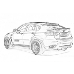 Dibujo para colorear Bmw X6 Coloring Page Para Imprimir Y Colorear