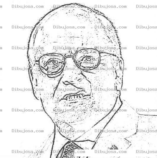 Dibujo para colorear Dick Chenney Coloring Page Para Colorear Pintar E Imprimir