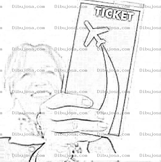 Dibujo para colorear Cheap Flights Tickets Online Coloring Page Tickets De Vuelos Baratos Para Colorear Online