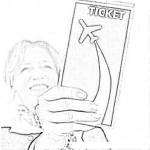 Dibujo para colorear Cheap Flights Tickets Online Coloring Page Tickets De Vuelos Baratos Para Colorear Online