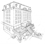 Dibujo para colorear Big Hotel Coloring Page