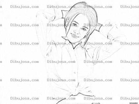 Dibujo para colorear Alizee Coloring Page Para Colorear E Imprimir