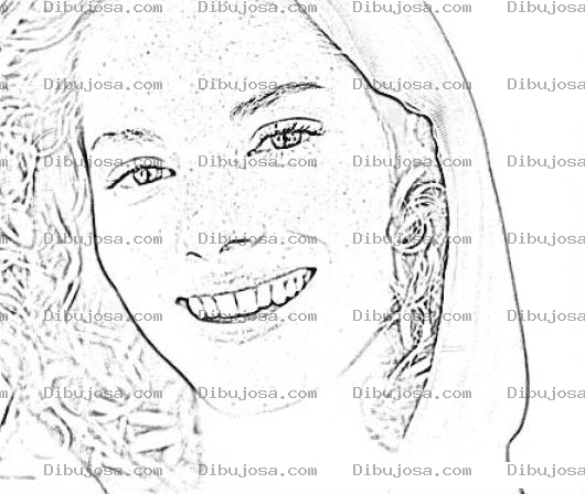 Dibujo para colorear Sienna Guillory Celebrity Coloring Page Para Colorear Y Pintar