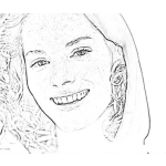 Dibujo para colorear Sienna Guillory Celebrity Coloring Page Para Colorear Y Pintar