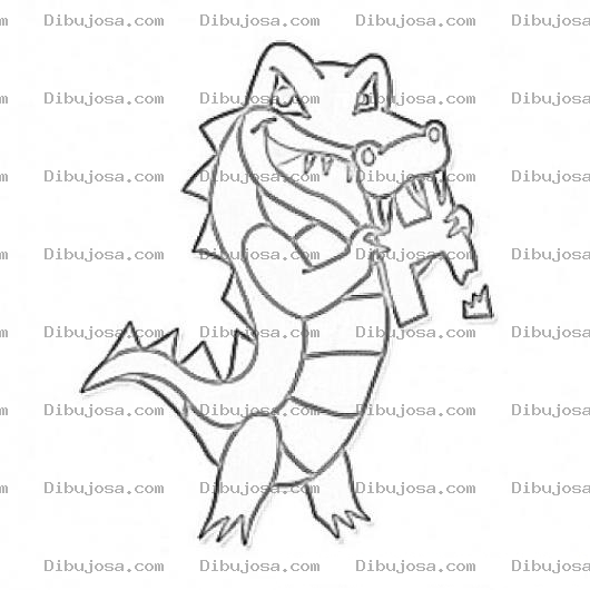 Dibujo para colorear Host Gator Aligatos Coloring Page Dibujo Del Lagarto De Hostgator Para Colorear