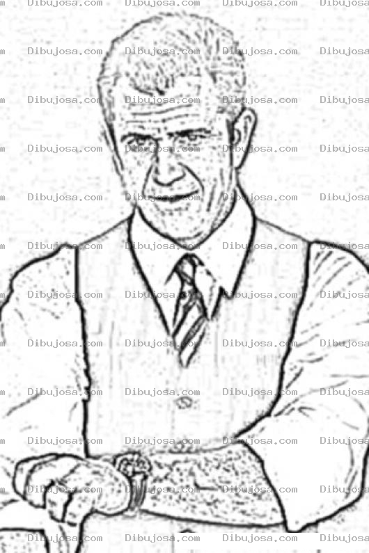 Dibujo para colorear Mel Gibson Online Coloring Page To Print