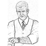 Dibujo para colorear Mel Gibson Online Coloring Page To Print
