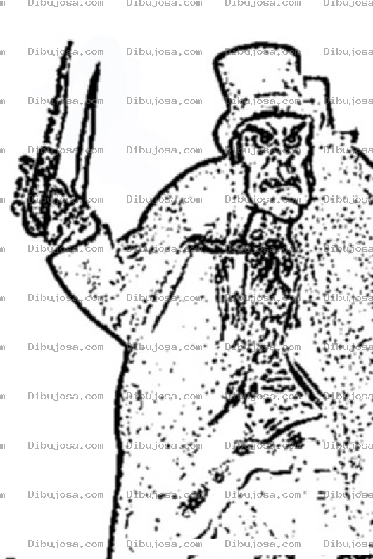 Dibujo para colorear Jack The Ripper Coloring Page Para Imprimir Y Colorear
